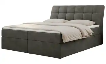 Boxbett mit Bettkasten Diegos H3 Samt 180x200 cm Basaltgrau