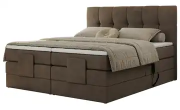 Motor BSB 200x200 Beige Motor-Boxspringbett 140x200 cm 148 cm 140x200 cm H3 bronzefarben