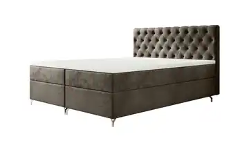 Boxbett mit Stauraum Chester 200x200 cm Braun