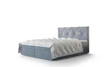 Boxbett 200 cm 200x200 cm Hellblau