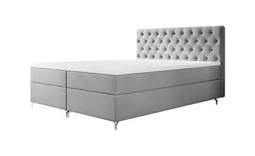 Boxbett mit Stauraum Chester 200x200 cm Hellgrau