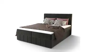Boxbett mit Stauraum Bahama 200x200 cm Dunkelgrau