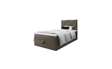 Boxbett mit Stauraum Altea 90 cm 90x200 cm Braun