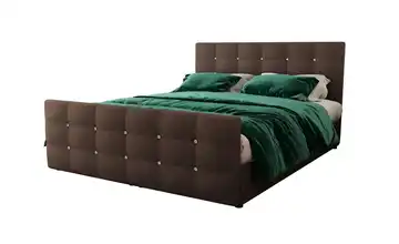 Boxbett 140 cm 140x200 cm Dunkelbraun