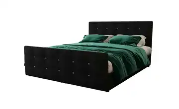 Boxbett 140 cm 140x200 cm Schwarz