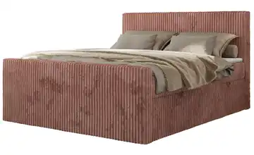 Boxbett mit Bettkasten Tiliano Duo Polsterbett 140x200 Rosa 144 cm 140x200 cm H4 Altrosa