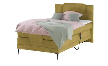 switch Motor-Boxspringbett Wave Senfgelb 100 cm