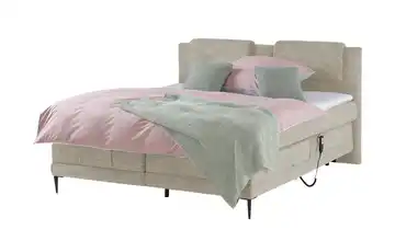 switch Motor-Boxspringbett Wave Beige 140 cm