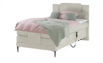 switch Motor-Boxspringbett Wave Creme 100 cm