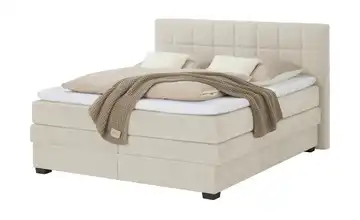 vanDoorn Boxspringbett Canto Webstoff Natur 160 cm H2