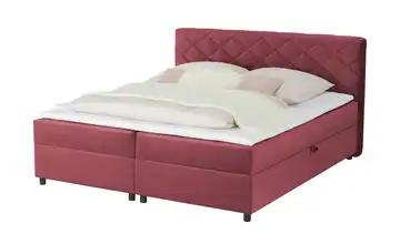 Boxbett mit Bettkasten Vegas II 180 cm H1 & H4 Viscoschaumkern Dunkelrot