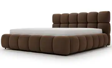 Polsterbett 200x200 cm 226 cm Braun