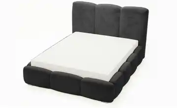 Polsterbett 200 cm 180x200 cm Schwarz