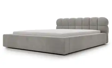 Polsterbett 184 cm Hellgrau 140x200 cm