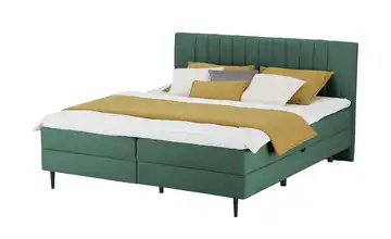 switch Polsterbett mit Bettkasten Tango Flaschengrün 160 cm