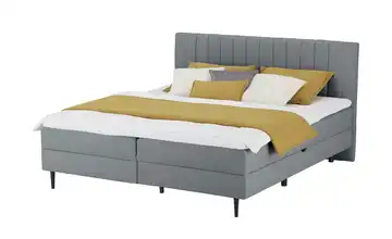 switch Polsterbett mit Bettkasten Tango Hellgrau 140 cm