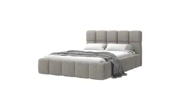 Selsey Polsterbett mit Bettkasten Cloudy Webstoff mit Bettkasten Dunkelbeige 180x200 cm