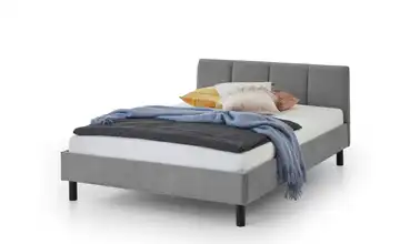 Polsterbett in grau Joker Grau Schwarz 146 cm 140x200 cm
