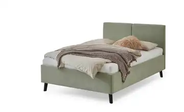 Polsterbett in hellgrün Piano