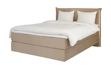 Boxspringbett Lunor 120 cm Velours Beige