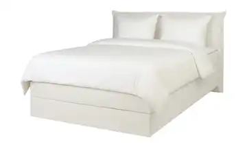 Boxspringbett Lunor 120 cm Webstoff Creme