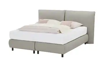 MONDO Boxspringbett Mondo Deluxe Edition Taupe 160 cm