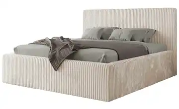 Polsterbett mit Bettkasten Tiliano Classic Beige 160x200 cm