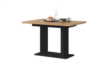 Esstisch ausziehbar Gunnar Schwarz, Eiche Artisan (Nachbildung)
