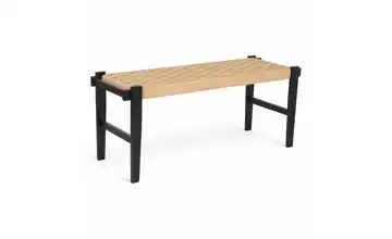 Furnhouse Sitzbank Nobel Schwarz, Beige