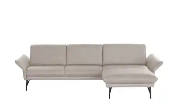 himolla Ecksofa Echtleder 1928 Beige Grundfunktion rechts