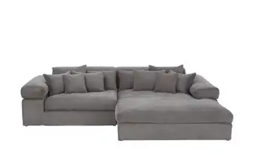 smart Ecksofa Lianea Grau rechts Cordstoff