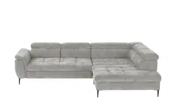 switch Ecksofa Denver Silbergrau rechts Grundfunktion