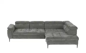 switch Ecksofa Denver rechts Grundfunktion Grau