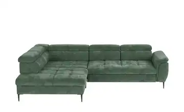switch Ecksofa Denver Grün links Grundfunktion
