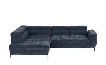 switch Ecksofa Denver Dunkelblau links Grundfunktion