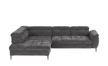 switch Ecksofa Denver Anthrazit links Grundfunktion