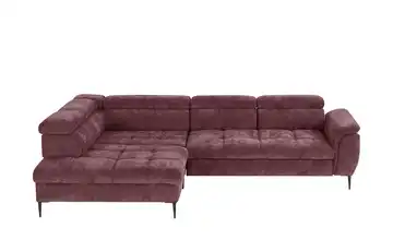 switch Ecksofa Denver Bordeauxrot links Grundfunktion