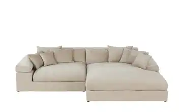smart Ecksofa Lianea Beige rechts Webstoff