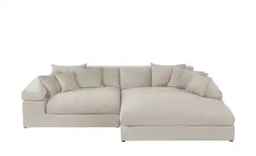smart Ecksofa Lianea rechts Beige Webstoff