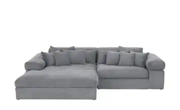 smart Ecksofa Lianea links Grau Cordstoff