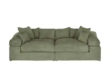 smart Big Sofa Lianea Grün Cordstoff