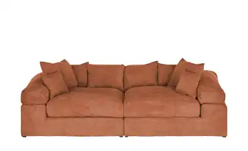 smart Big Sofa Lianea Rostrot Cordstoff