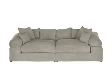 smart Big Sofa Lianea Schlamm Cordstoff