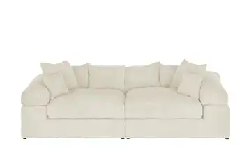 smart Big Sofa Lianea Creme Cordstoff