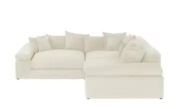 smart Ecksofa Lianea Cordstoff Creme