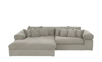 smart Ecksofa Lianea links Schlamm Cordstoff