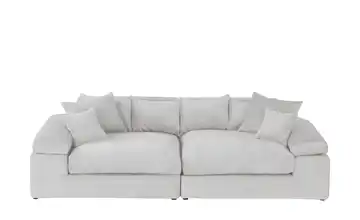 smart Big Sofa Lianea Silbergrau Chenille