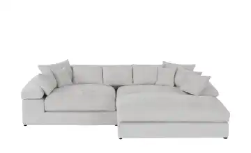 smart Ecksofa Lianea rechts Silbergrau Chenille