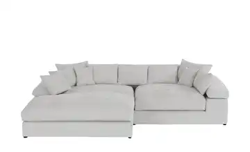 smart Ecksofa Lianea links Silbergrau Chenille