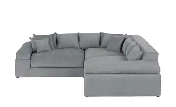 smart Ecksofa Lianea Webstoff Grau